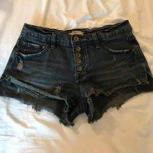 Free people denim shorts size 24